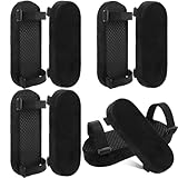 SmoothNovelty 8 Pack Black Office Chair Thick Armrest Pads Ergonomic Memory Foam for Cushioning Elbow Pressure Removable and Washable Suitable for Computer Gaming Chair Office Armrest Pads