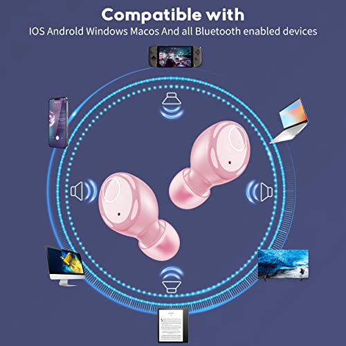 Kurdene Bluetooth Wireless Earbuds, S8 Deep Bass Sound 38H Playtime Ipx8 Waterproof Earphones Call Clear With Microphone In-Ear Bluetooth Headphones Comfortable For Iphone, Android #TOP5