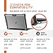 URBAN ARMOR GEAR UAG MacBook Air 13 inch Case 2018-2020 M1 A1932, A2179, & A2337, Clear Translucent Ice, Feather-Light Rugged Plyo Military Drop Tested Laptop Cover