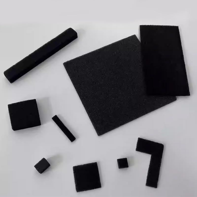 Electrodo RVC de carbón de vidrio reticulado poroso de espuma (100 ppp)(10x15x5mm)