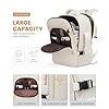 Lovevook Carry On Backpack 30l Travel Backpack For Women Airline Approvedluggage Business Weekender Overnight Daypack As Personal Item Fit For 156 Inch Laptopbeige