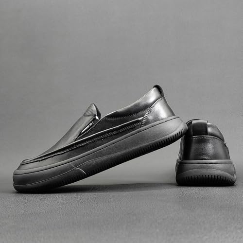 Mens Genuine Leather Dress Shoes Fashion Business Loafer for Driving Walking Wedding Outdoor Indoor Size2