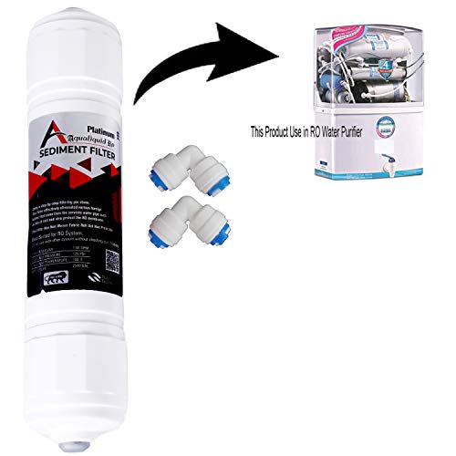 Image of Platinum Inline Sediment Filter + 2pcs Connector, Suitable for All Major Brand & Non Brandad RO Water Purifier