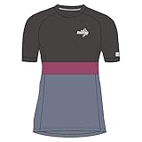 Maloja NEU RoseM. Multi 1/2 Short Sleeve Jersey Size S Damen Trikots Dunkelgrau