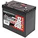 BlackMax ASIA 55-03 Autobatterie 12V 55Ah 440A EN, Asia Starterbatterie, Pluspol rechts, Dünnpol, B00, 236 x 129 x 225 mm, wartungsfrei und direkt einsatzbereit