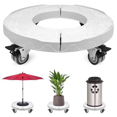 E-Sds Plant Caddy With Wheels Heavy Duty Outdoor Planter Stands 15-21 Inch Adjustable Rolling Plants Stand For Large Garden Flower Pot Movers cover