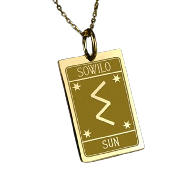 Collier rune solaire LKBEADS en argent, un talisman intemporel pour exprimer votre force