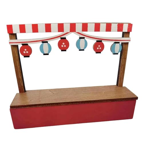 TWISAXC Juego de Cabina en Miniatura de Puesto de Venta de casa de muñecas de para Madera, Amantes de Las Casas de muñecas,
