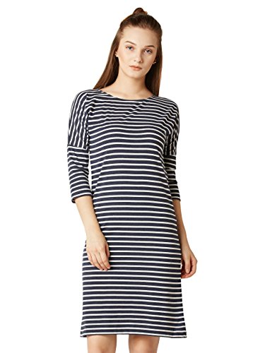 Image of Miss Chase Women's Striped Cotton Shift Dress