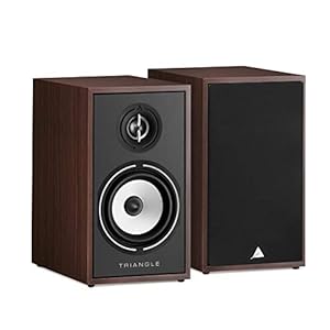 TRIANGLE – BOREA BR02 Hi-Fi boekenplankluidspreker – Toelaatbaar vermogen 80W – Uitgang 89 dB/W/m – Veelzijdige muziek en thuisbioscoop – 176 x 310 x 274 mm – Walnoot (paar)
