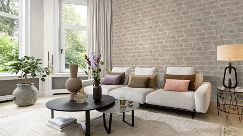 Papel pintado con aspecto de piedra beige Rasch 865721 Colección Symphony elegante 6