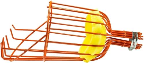 Professional Fruit Picker Basket Head with Cushion to Prevent Bruising, Enameled Steel, No Pole Included