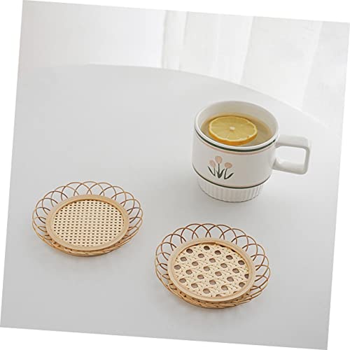 Dessous de verre en rotin support assiette et tasses à thé - 6