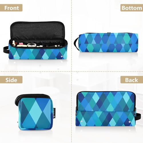 Bolsa de viaje para herramientas de cabello con almohadilla resistente al calor, organizador portátil para planchas, rizadores y secadores de cabello, azul real teal para mujeres miniatura 5