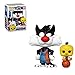 Funko POP Movies: Space Jam, A New Legacy - Slyvester and Tweety, Multicolor, 3.75 inches (56228)