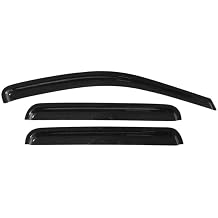 4pcs Sun Rain Deflector Guard Window Visor Tape on External Window Style Acrylic Smoke Tinted Set for Jeep for Grand Cherokee 1999-2004WD-JGC99