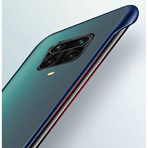 Image of Ultra Thin Frameless Transparent Hard PC Back TPU Corners Case Cover for Mi Redmi Note 9 Pro /Redmi Note 9 Pro Max /Poco M2 Pro - Blue