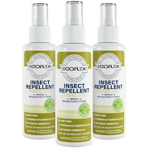 3-Pack Mosquito Repellent Spray - DEET-Free Bug Spray Travel Size