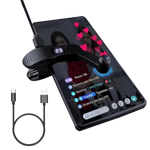 HalfofLife Auto Clicker for iPhone & TikTok Live - Auto Tap, Auto Screen Tapper for Smart Phone, Customizable Timing for Social Media, Broadcasts Likes, Lightning Deal, Reward Task (Black)