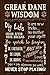 SMART BLONDE Great Dane Wisdom Novelty Metal Large Parking Sign LGP-1658