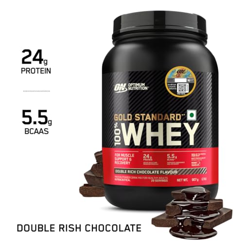 Image of Optimum Nutrition (ON) Gold Standard 100% Whey Protein Powder 907g (Double Rich Chocolate) + Micronized Creatine Powder 250g, 65 Serves, Citrus Orange, Muscle Recovery, Strength & Performance