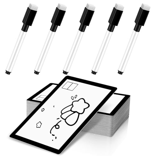 NEXXXI 50 PCS Reusable Dry Erase Tokens with 5 Pcs