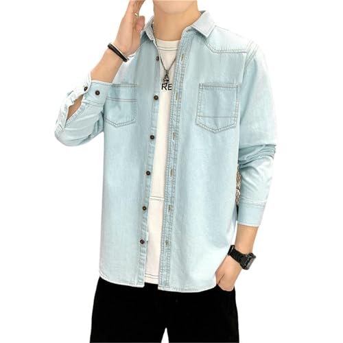 Chemise en jean homme délavée coupe ajustée : le style sans effort