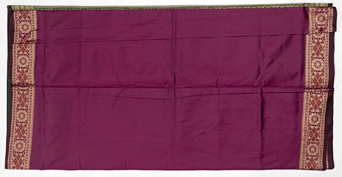 Generic purple traditional silk saree – image 3
