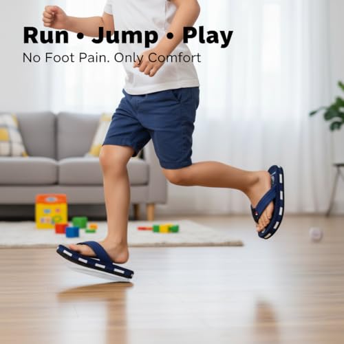 Image of Kids Soft Comfortable Flip Flop Slippers | Lightweight Cushioned Sole | Anti-Slip Casual Daily Wear.