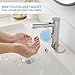 BWE Chrome Touchless Bathroom Sink Faucet,Automatic Motion Sensor Faucet, Hand Free Bathroom Faucet with Hole Cover Plate Commercial Basin Mixer Tap,Battery or Plug-in Powered