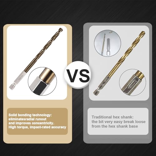 Sinyeenglon Hex Shank Cobalt Drill Bit Set
