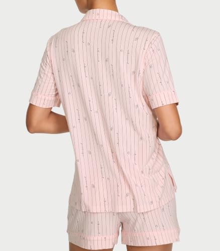 Image of Victoria's Secret Women's Modal Pajama Set, Short Sleeve Button Down Shirt & Shorts