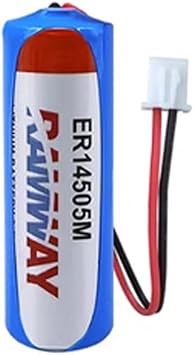 1-Pack ER14505M 3.6V 2200mAh Non-Rechargeable Lithium Sulfite Chloride Battery with White Plug for ER14505M Battery