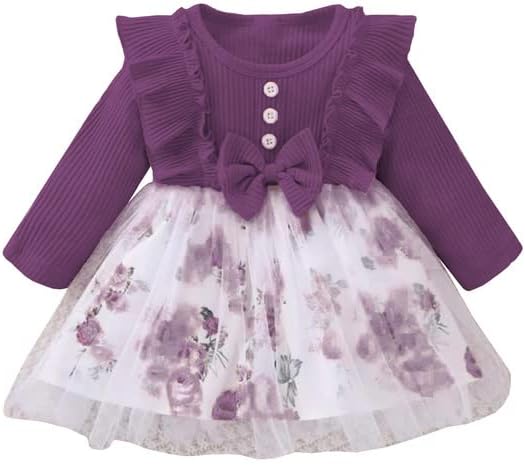Niren EnterpriseBullfinch Floral Printed Modal Baby Frock for Kids Dress