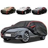 Telo Copriauto per Fiat Panda II 169, Telo Auto per Esterno Impermeabile Anti-UV, Protezione Anti-Grandine e Anti-Graffio, Copertura Completa con Zip Laterale -FL12