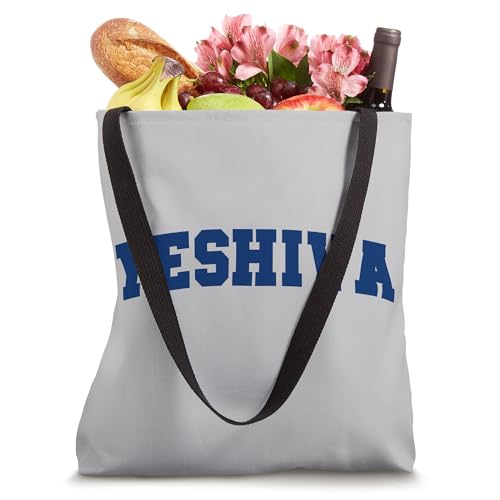 Bolso tote clásico con estampado de letras deportivas de la Universidad Yeshiva Maccabees miniatura 4