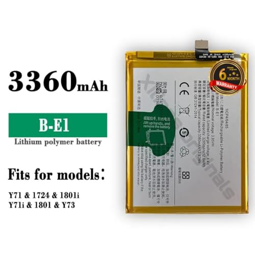 Image of B-E1 Battery for Vivo Y71 /1724 / 1801i / Y71i /1801 /Y73 Battery with 6 Month Warranty**(D322)