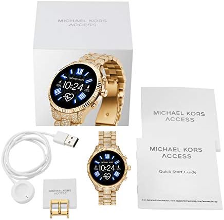 Michael Kors Access Gen 5 Lexington - Reloj inteligente con sistema  operativo Wear de Google, parlante, medidor de frecuencia cardíaca, GPS,  NFC y notificaciones de teléfono inteligente, MKT5082., Pavimento en tono  dorado. : Electrónica - Amazon.com