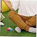 Toddmomy 3 Pcs Wooden Croquet Balls Replacement Balls for Outdoor Family Games Promotes Hand Eye Coordination for Lawn Activities,3.5cm
