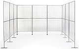 Displays2go Gridwall Booth Display, Iron Construction - Silver Finish (AD9PNL)