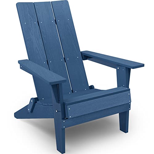 YEFU Modern Folding Adirondack Chair Plastic, 1s Expand/Store Upgrade