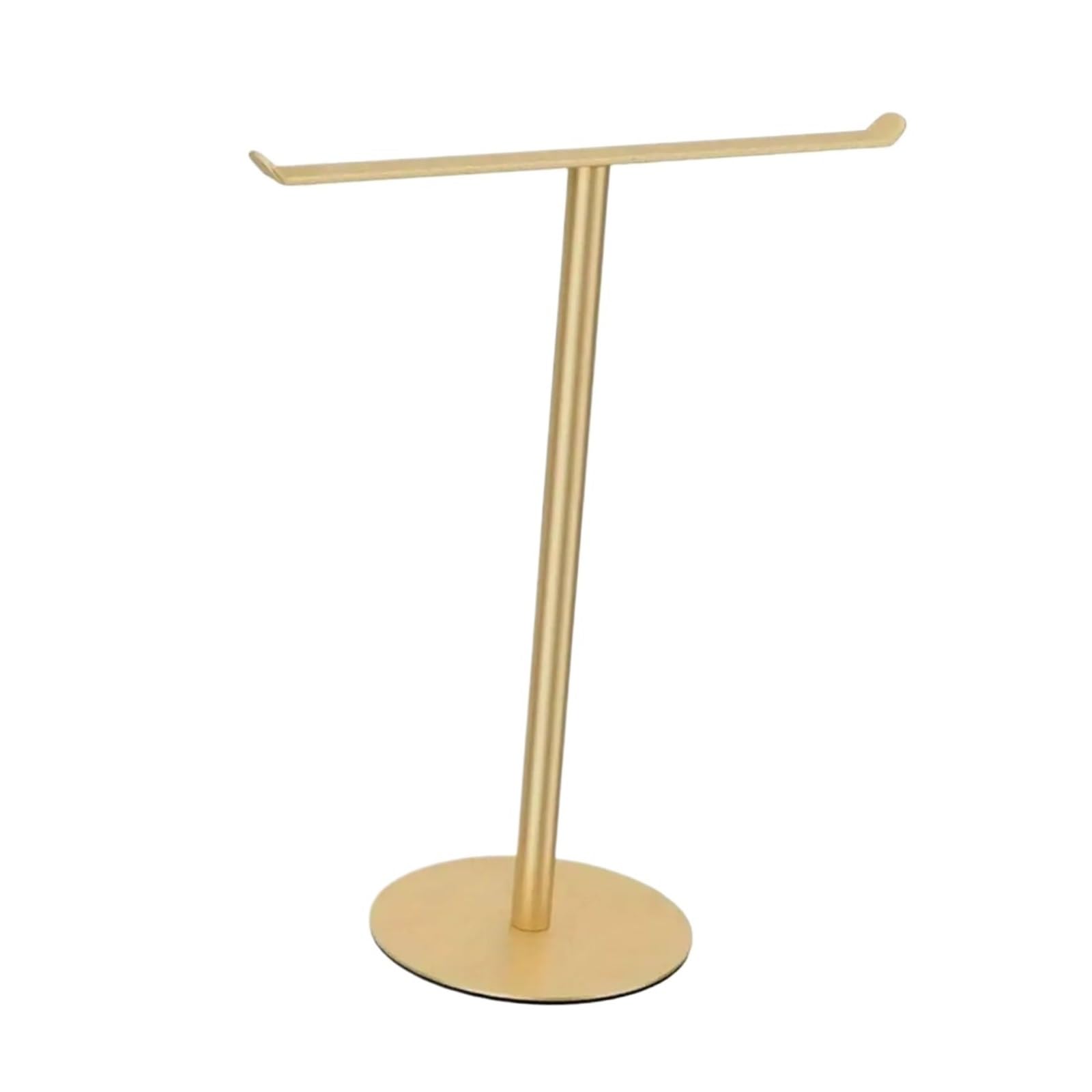 1pc Hand Towel Stand With Base Vertical Bar For Countertop Use(Gold)
