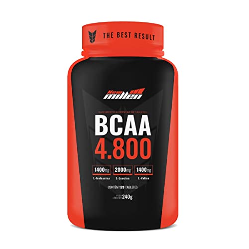 New Millen Bcaa 4800Mg Com Ribose - 120 Tabletes -