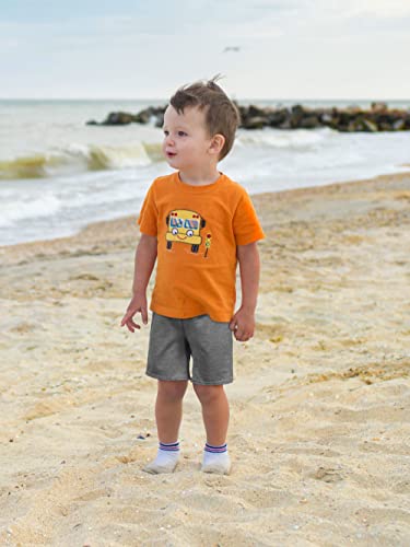 Resinta 4 Pack Toddler Baby Boys Shorts With Drawstring Solid Boys Summer Cotton Shorts Pull On Active Jogger Shorts For Boys #TOP6