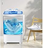 MISMORI Mini Portable Washing Machine, Smart Lazy Automatic Shoes Washer, For Apartments Camping Dorms Business Trip College Rooms.