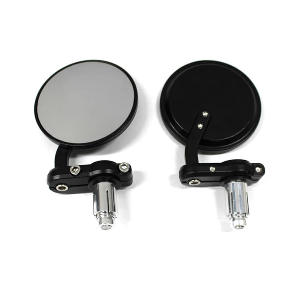 Espejos retrovisores de manillar de 7/8 pulgadas redondos y plegables para moto Cafe Racer 8