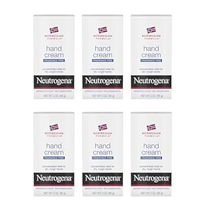 Neutrogena Norwegian Formula Moisturizing Hand Cream Formulated with Glycerin for Dry, Rough Hands, Fragrance-Free Intensive Hand Lotion, 2 oz, 6 Pack