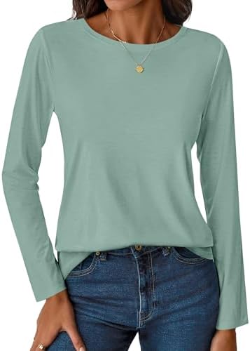 LilyCoco Womens Striped Long Sleeve Shirt Boat Neck Tops Breton Loose Fit Tshirt