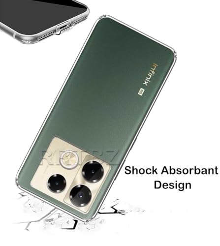 Image of Soft Silicone TPU Back Cover Compatible with Infinix Note 40 Pro 5G, Transparent