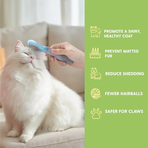 Image of The Cat Ladies Cat Grooming Kit - 5 Piece Brushes Kit - with Comb and Matted Fur Undercoat Deshedding Cat Hair Brush for Long Haired Cats or Short Haired Kittens or Bunny Rabbits